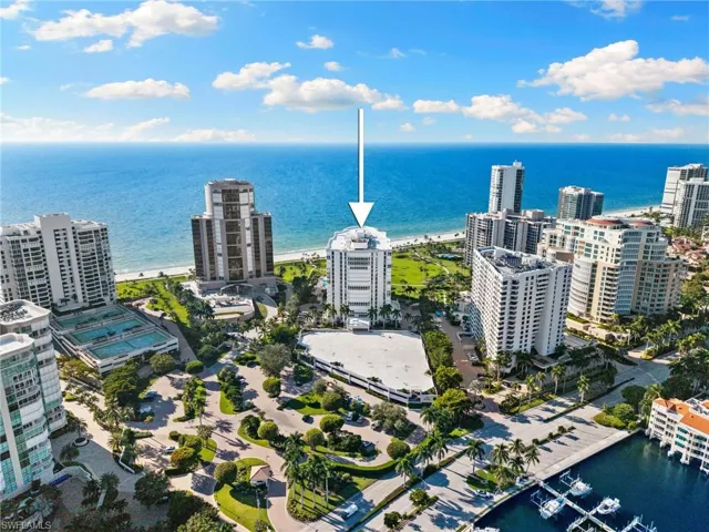 View of urban area with a nearby body of water