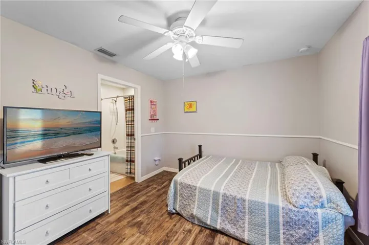 Bedroom 3 with direct access to a Jack and Jill style bathroom