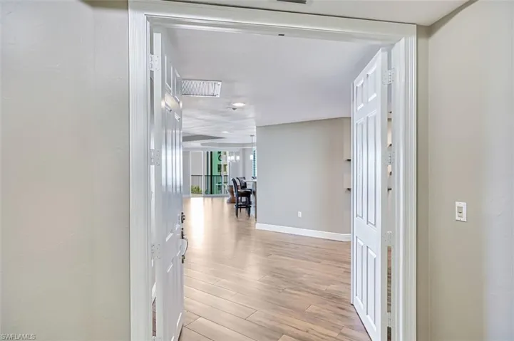 Enter from your foyer through the double doors