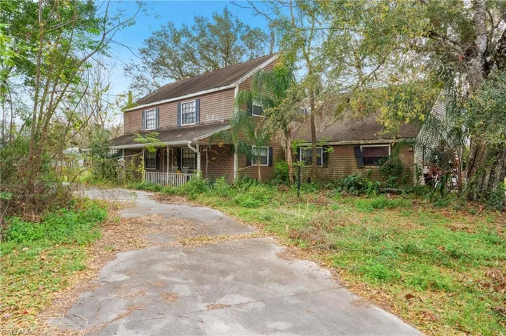 View of front of property with covered porch