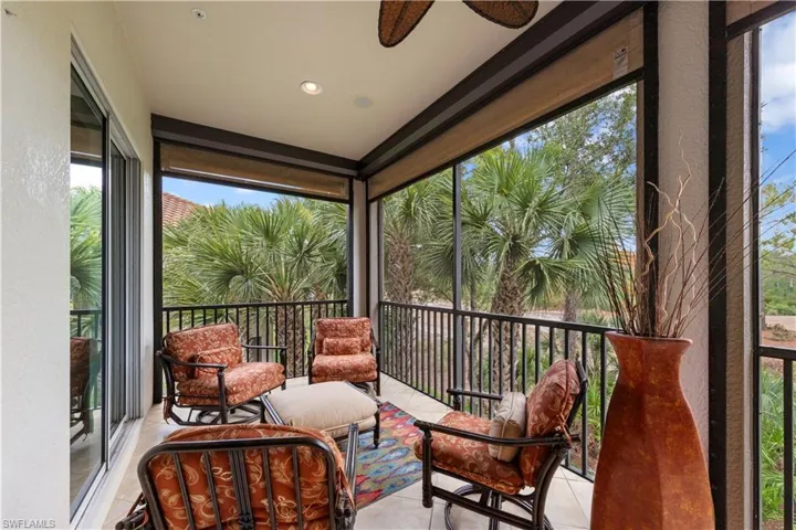 Outfitted with Electric Fabric Hurricane Shutters. Lock up and leave.