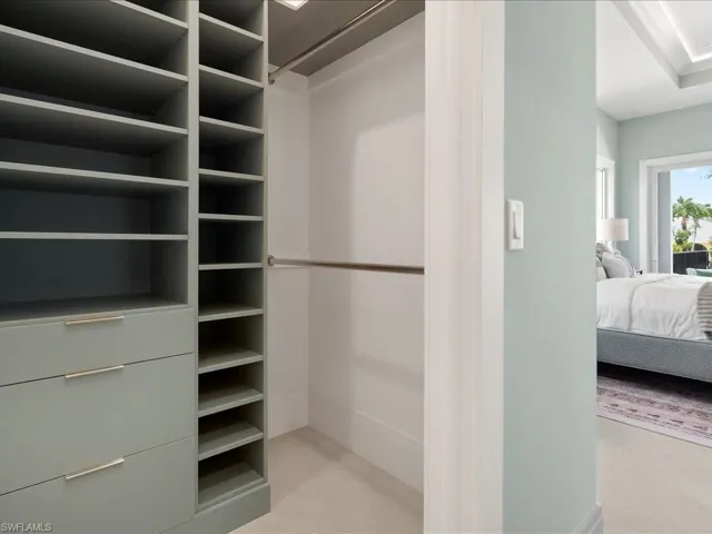 Additional custom closet organization and storage