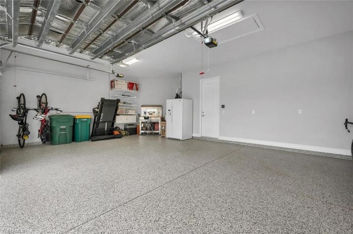 3 car garage with pulldown attic stairs