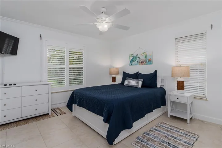 Guest bedroom with plenty of natural light