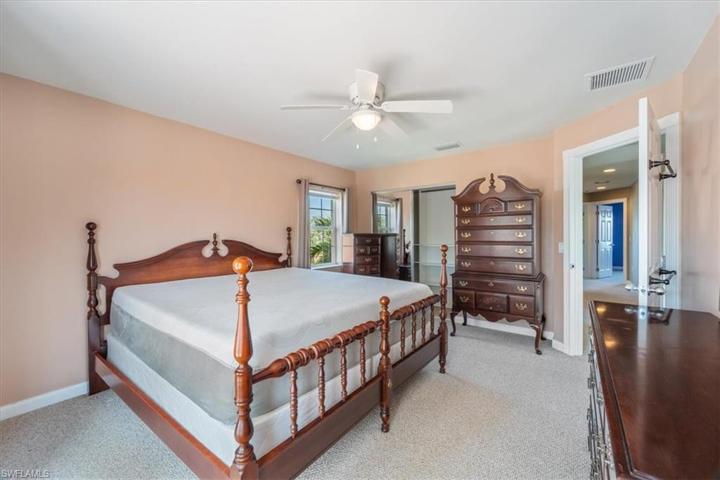 Large upstairs bedroom 1 with balcony