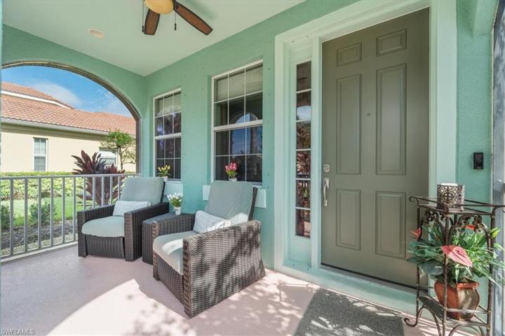 Screened in covered entry.