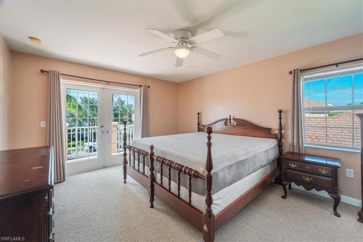 Large upstairs bedroom 1 with balcony