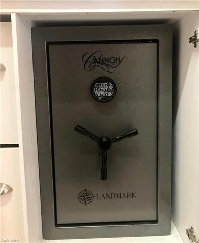 Built-in large safe in master bedroom