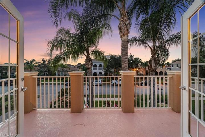 Sunset view from balcony