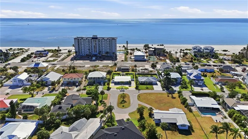Drone / aerial view of extended coastline - Virtually Edited Image