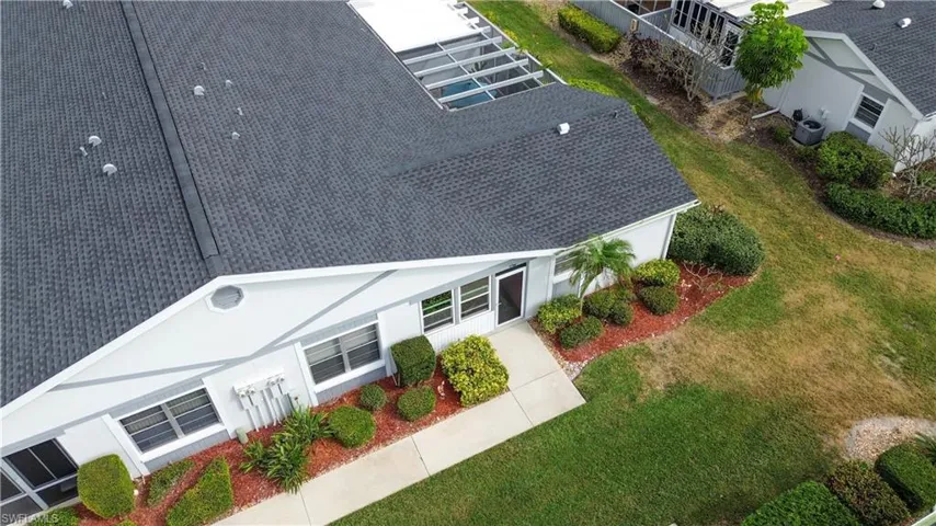 View from above of property