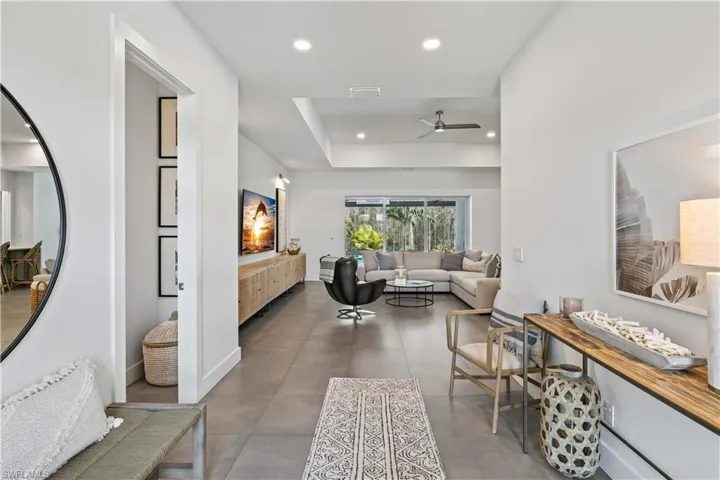 Foyer featuring tile flooring