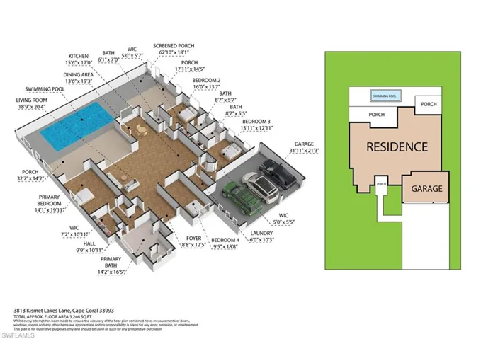 Plan 3D measurements are approximate