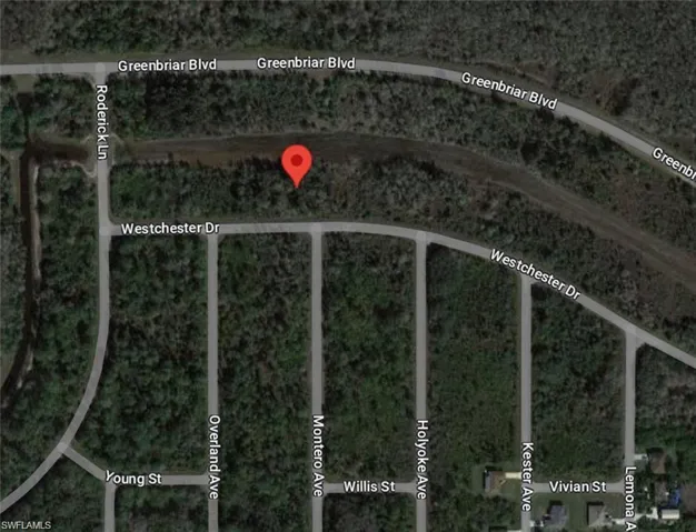 Aerial view of property's location