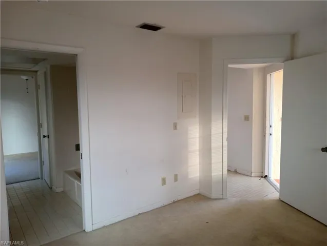 2nd bedroom / Main bathroom on left / front door on right