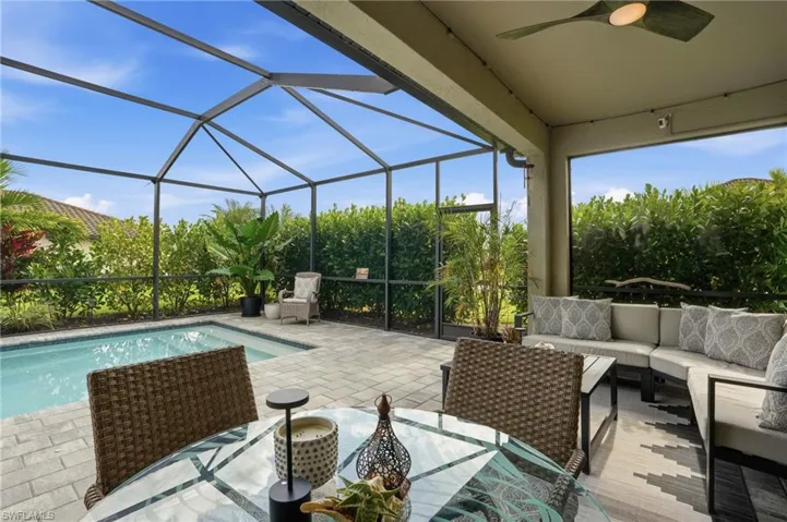 Outdoor pool featuring outdoor lounge area