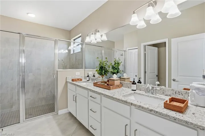 Bathroom with double vanity