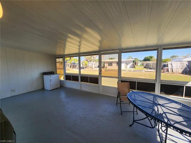 Dryer connected at end of Lanai