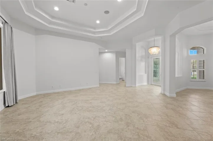Living room looking back towards foyer