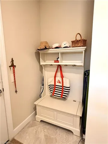 Mudroom with baseboards