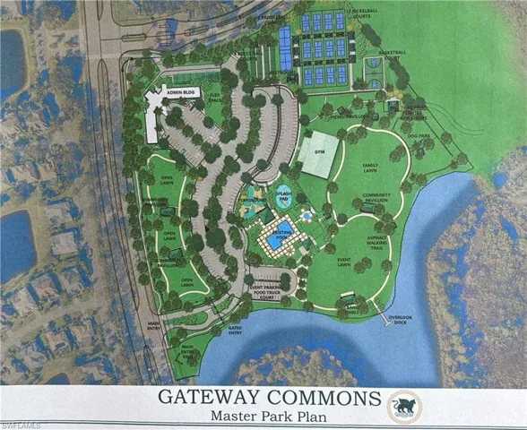Here's the Gateway Master Plan for Phase 1 and 2. Newly added administration building, pickleball courts, basketball courts, gym, food truck area, are just some of the new amenities that will be included.
