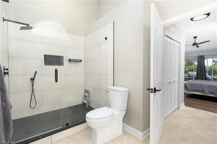 Primary bathroom upgraded by previous owner in 2024.