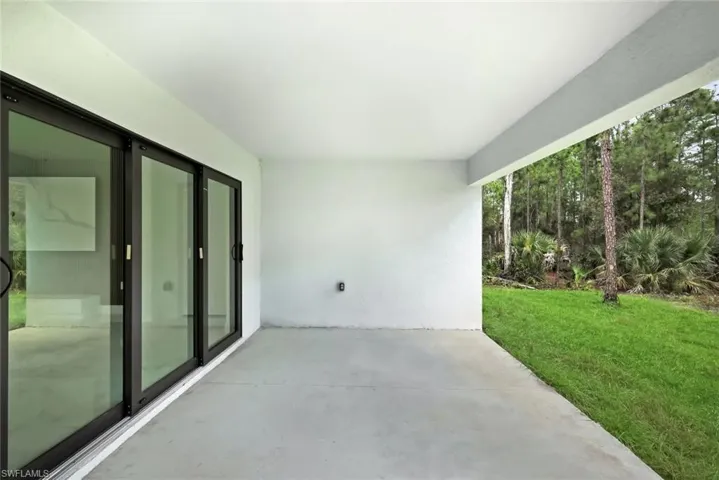 Large Lanai with impact oversized sliding doors