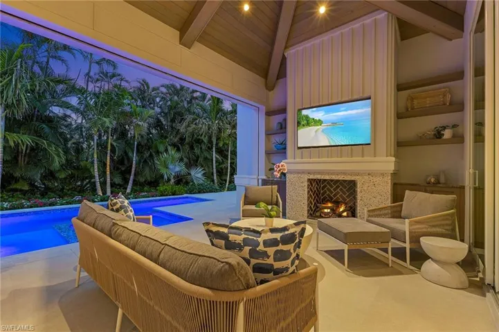 Covered Lanai at Dusk