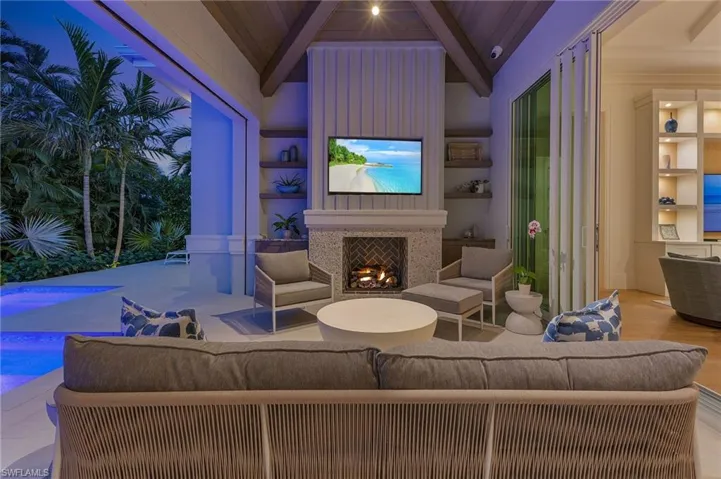 Covered Lanai at Dusk