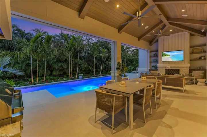 Covered Lanai at Dusk