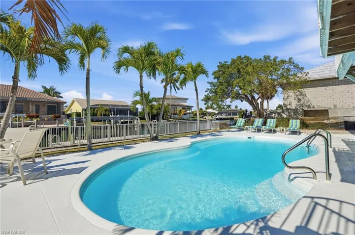View of pool with patio surround