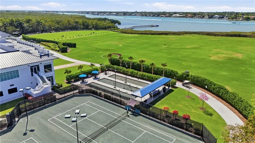 Bocce and Naples Bay