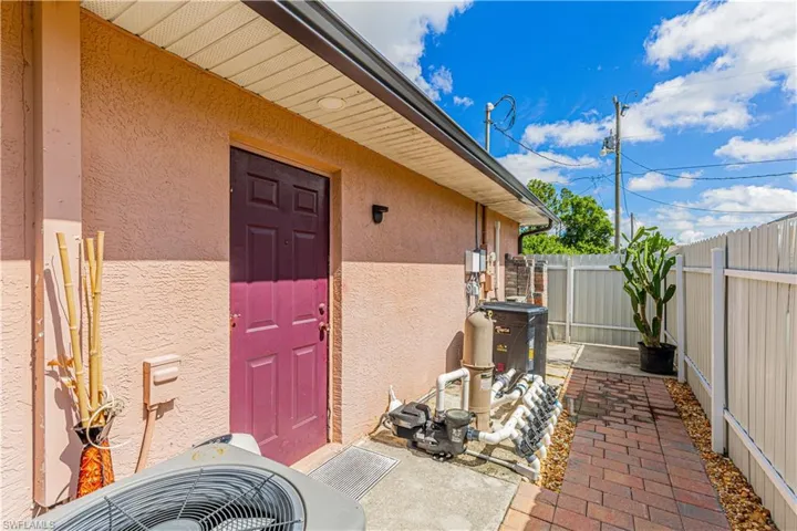 side entry and pool equipment