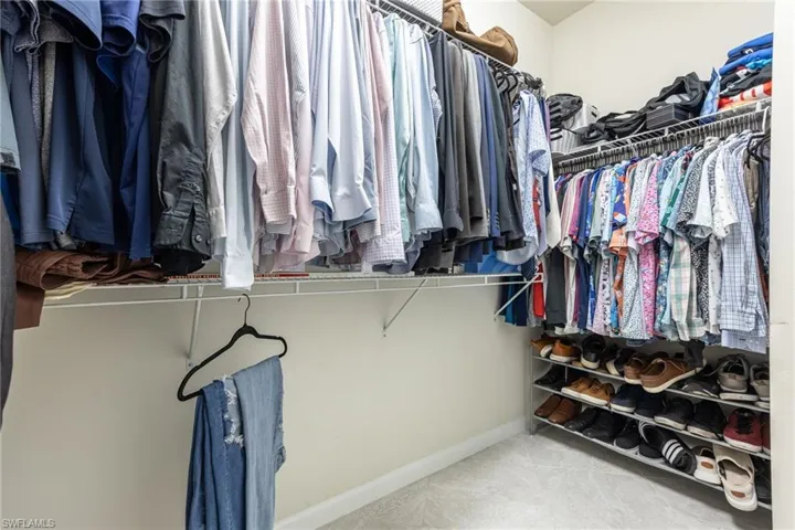Primary closet
