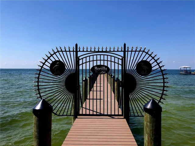 Private owner pier overlooking Charlotte harbor