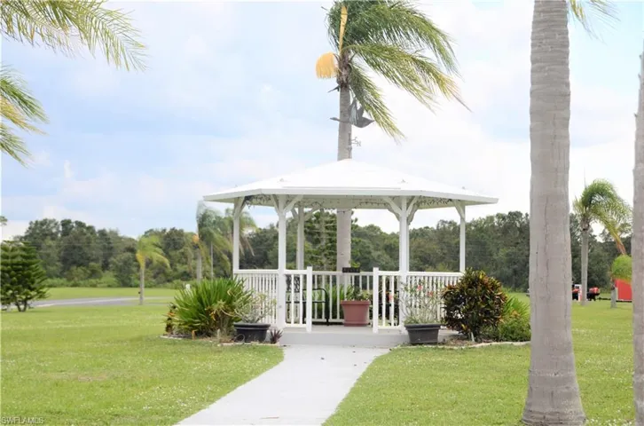 Gazebo near entrance to the Community