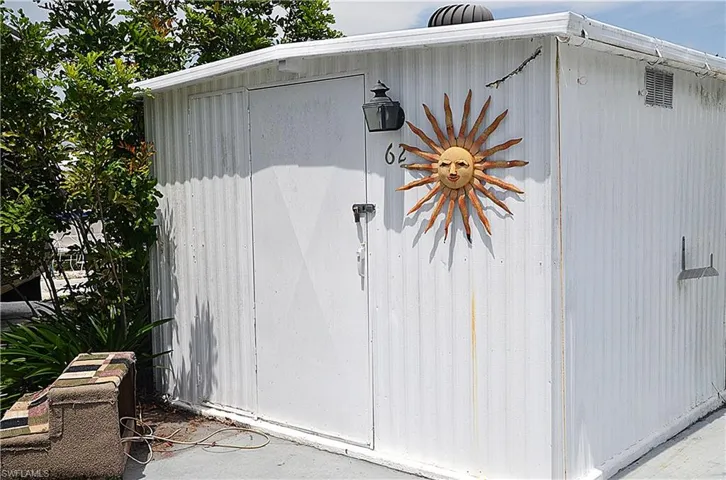 Front View of shed