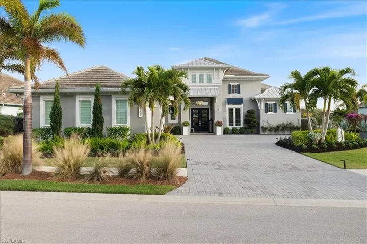 View of front facade with french doors