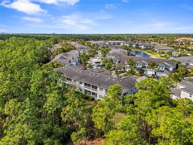 Drone / aerial view of a nearby body of water