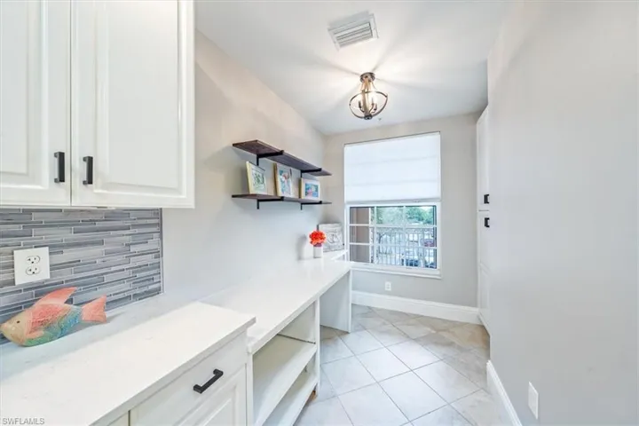 Custom desk and shelving/office area