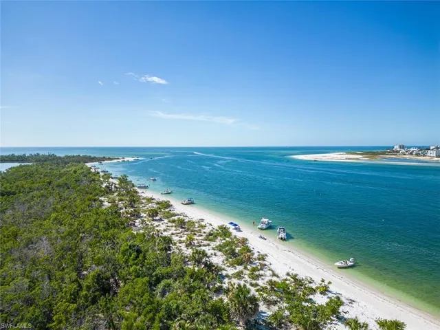 Water view with a beach view