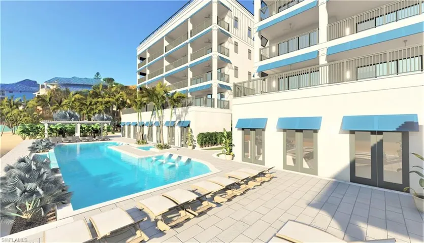 View of pool with a patio area