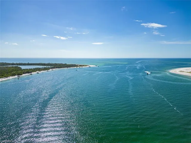View of water feature with a view of the beach