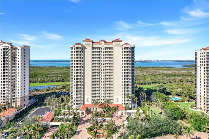 View of building exterior with a water view