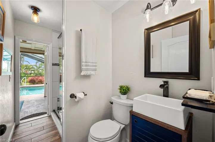 Main Bath, also a pool bath with shower