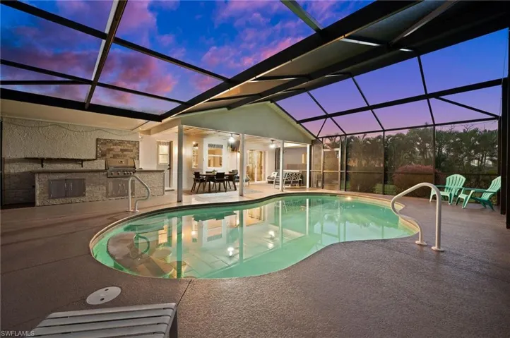 Evening Pool View