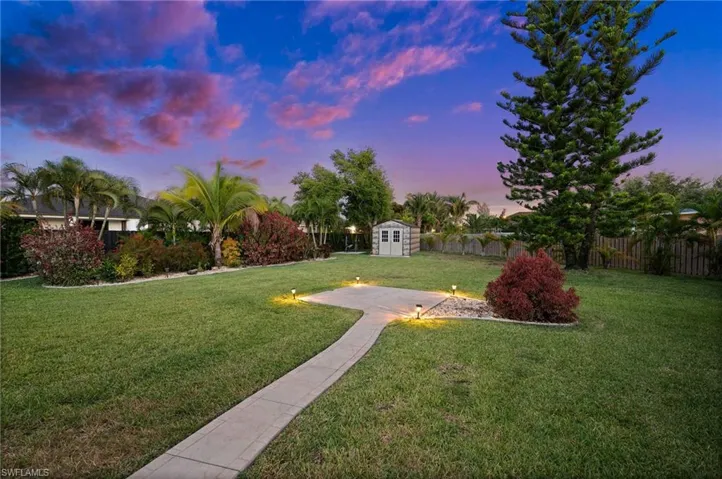 Evening Yard