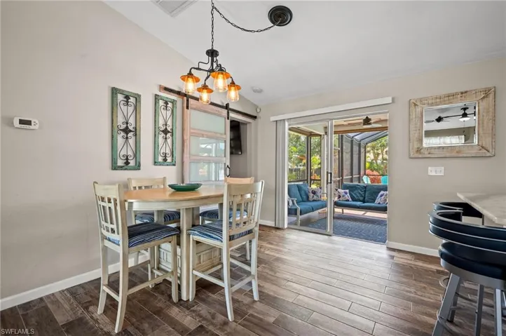 Dining Room and Sliding Door to Lanai