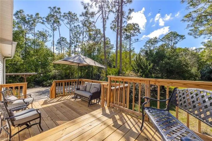 View of deck