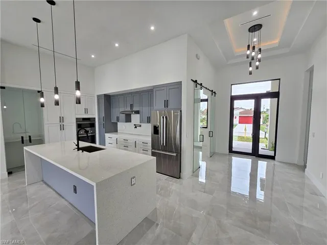 Entry and kitchen
